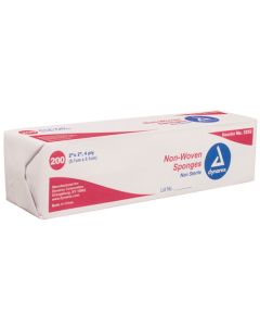 Non-Woven Sponge Sterile 2's 2 x2  4ply (50-2's/tray)
